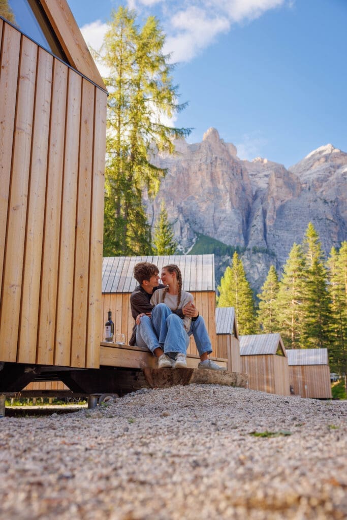 Couple celebrating their elopement